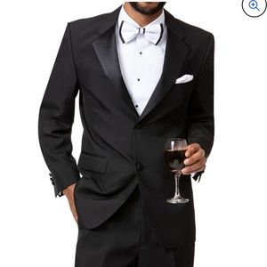NWT,EJ Samuel Black Tuxedo two button (TUX102) black